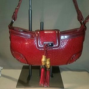 Marc Chantel red leather bag